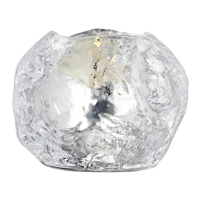 Kosta Boda Snowball Fyrfadsstage H 7 x B 8 cm - Glas - Klar