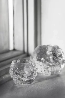 Kosta Boda Snowball Fyrfadsstage H 6 x B 6,6 cm - Glas - Klar