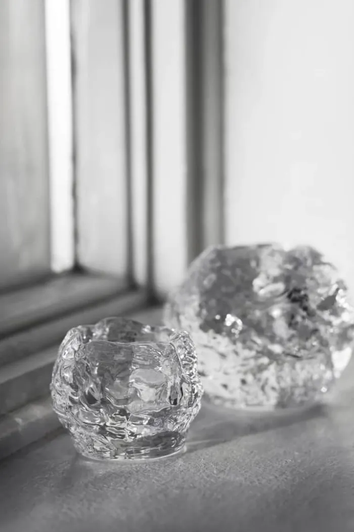 Kosta Boda Snowball Fyrfadsstage H 6 x B 6,6 cm - Glas - Klar