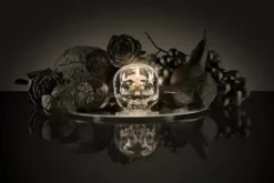 Kosta Boda Still Life Skull Lysestage Ø 11,5 cm - Glas - Metallic