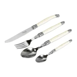 Laguiole By Hâws Bestiksæt - 24 stk. 6 kuverter - ABS-plastik/rustfrit stål - Perle