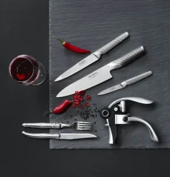 Laguiole Steakkniv Bestiksæt - 6 stk. Rustfrit stål 18/8 - Blank