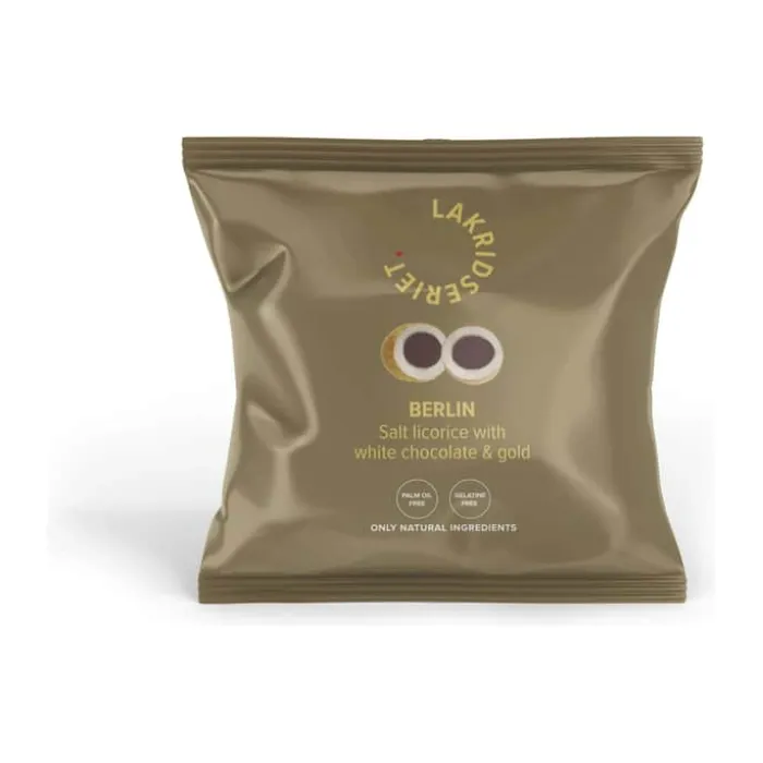 Lakridseriet Berlin 36 gram - Saltlakrids med hvid chokolade