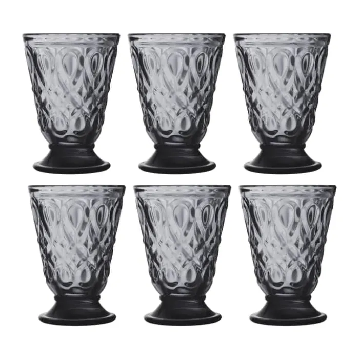 La Rochère Lyonnais Vandglas - 6 stk H 11 cm - Glas - Grå