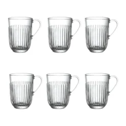 La Rochère Quessant Krus - 6 stk. 40 cl - Glas - Klar