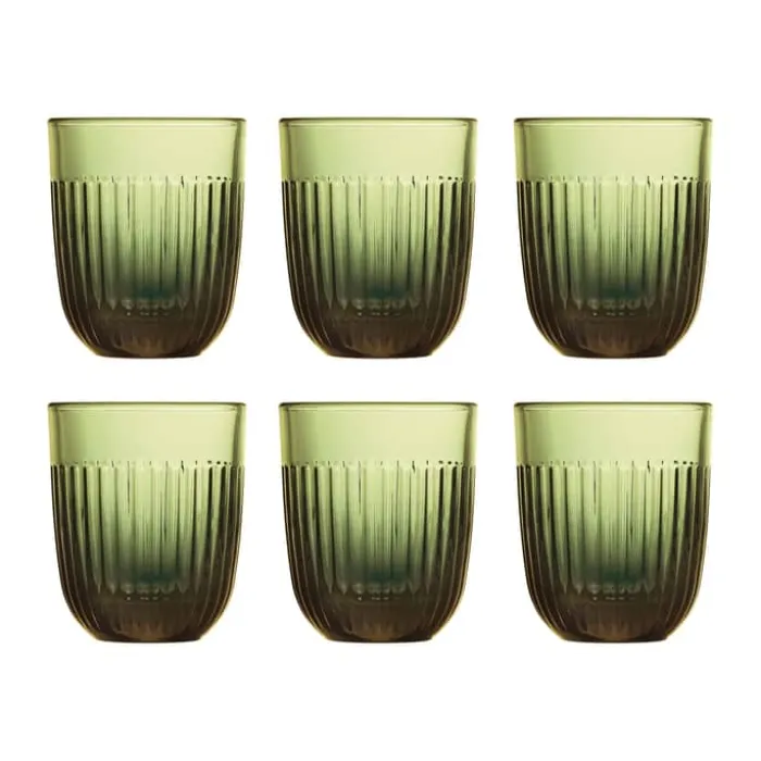 La Rochère Versailles Desserttallerken - 6 stk. Ø 8 cm - Grøn - Keramik