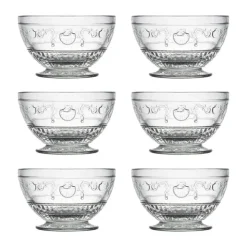 La Rochère Versailles Skål - 6 stk. Ø 10,5 x H 6,5 cm - Glas - Klar