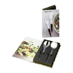 Legnoart Caesar's Joy Salatbestik - 2 dele L 25 cm - Træ/rustfrit stål