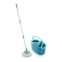 Leifheit Rotation Disc Mop Ergo Gulvvaskesæt 6 liter - Aluminium/plastik - Grøn