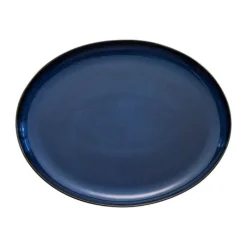 Lene Bjerre Amera Fad B 27 x L 34 cm - Keramik - Blå
