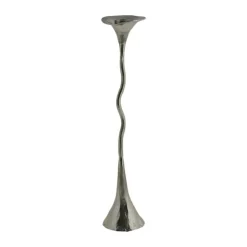 Lene Bjerre Cala Lysestage H 35 cm - Jern - Sølvfarvet