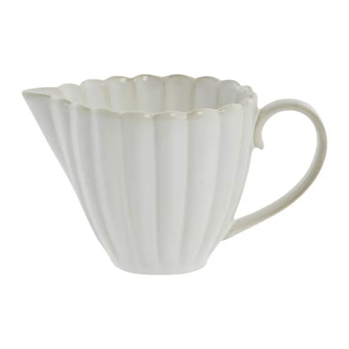 Lene Bjerre Camille Mælkekande H 8 x B 8,5 x L 14 cm- Porcelæn - Hvid