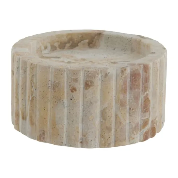 Lene Bjerre Eliana Bloklysestage H 5 cm - Marmor - Sand