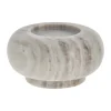 Lene Bjerre Elina Lysestage H 8 cm - Marmor - Beige