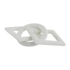 Lene Bjerre Ellia Dekoration H 1,5 x B 10 x L 23 cm - Marmor - Hvid