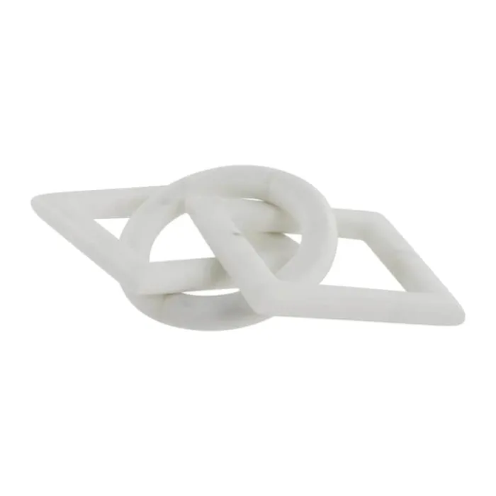 Lene Bjerre Ellia Dekoration H 1,5 x B 10 x L 23 cm - Marmor - Hvid