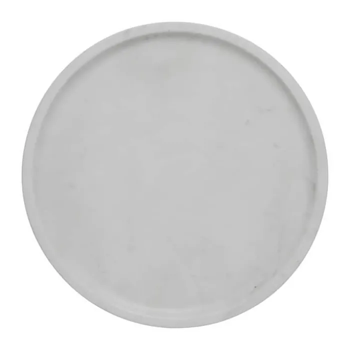 Lene Bjerre Ellia Fad Ø 25 cm - Marmor - Hvid