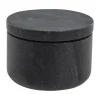 Lene Bjerre Ellia Krukke m. Låg H 7,5 cm - Marmor - Sort
