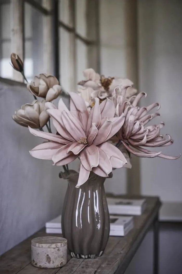 Lene Bjerre Happia dekorationsblomst 25x52 cm - Lyserød