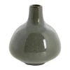 Lene Bjerre Helene Vase Ø 8 x H 9 cm - Keramik - Mørkegrøn