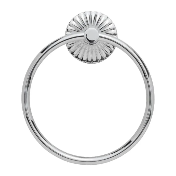 Lene Bjerre Liva Håndklædering H 18,5 x B 17,6 x D 6 cm - Zinklegering - Hvid