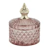 Lene Bjerre Miya krukke H 10,5 - Glas - Rosa