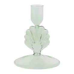 Lene Bjerre Nerina Lysestage H 11,5 cm - Glas - Grøn