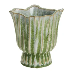 Lene Bjerre Palazzo Urtepotteskjuler Ø 14,5 x H 15 cm - Keramik - Grøn