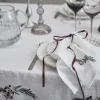 Lene Bjerre Penine Juledug B 140 x L 220 cm - Hør - Hvid