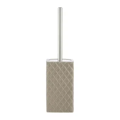 Lene Bjerre Portia Toiletbørste H 39 cm - Keramik - Beige/sølvfarvet