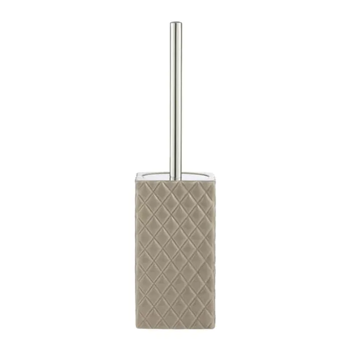 Lene Bjerre Portia Toiletbørste H 39 cm - Keramik - Beige/sølvfarvet