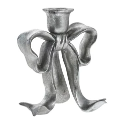 Lene Bjerre Serafina Lysestage H 19,7 cm - Polyresin - Antik sølv