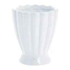 Lene Bjerre Shenella Urtepotteskjuler H 12 cm - Keramik - Hvid