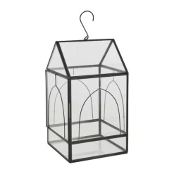 Lene Bjerre Sira Mini drivhus H 32 x B 18 x L 18 cm - Jern/glas - Sort