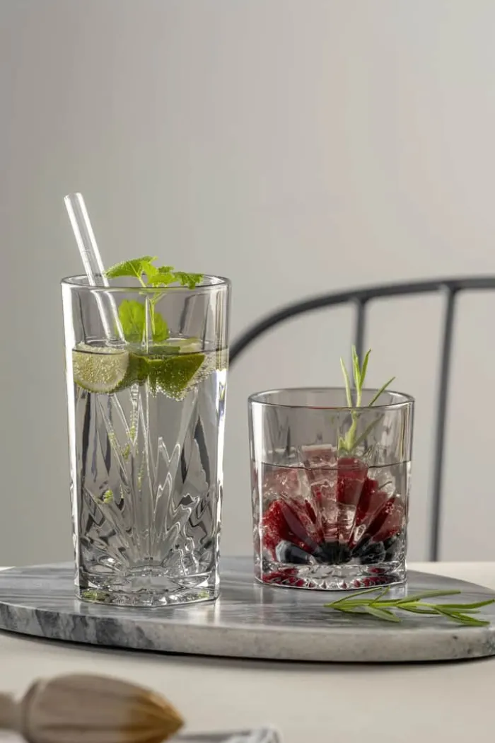 Leonardo Capri Highball Glas - 4 stk. 39 cl - Glas - Grå