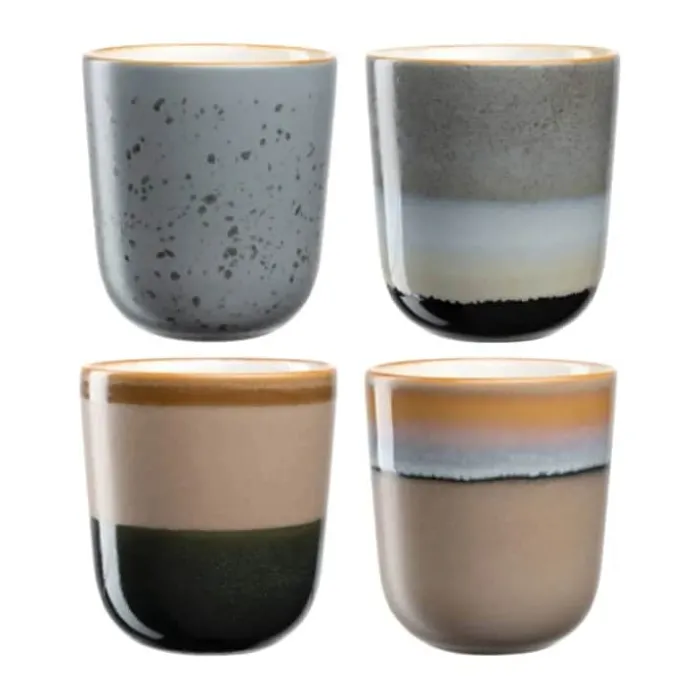Leonardo Krus - 4 stk. 33 cl - Glas - Multifarvet