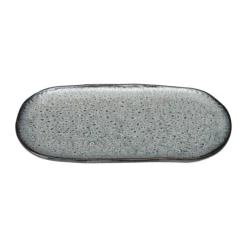 Leonardo Matera Serveringstallerken B 13 x L 18 cm - Stentøj - Grå