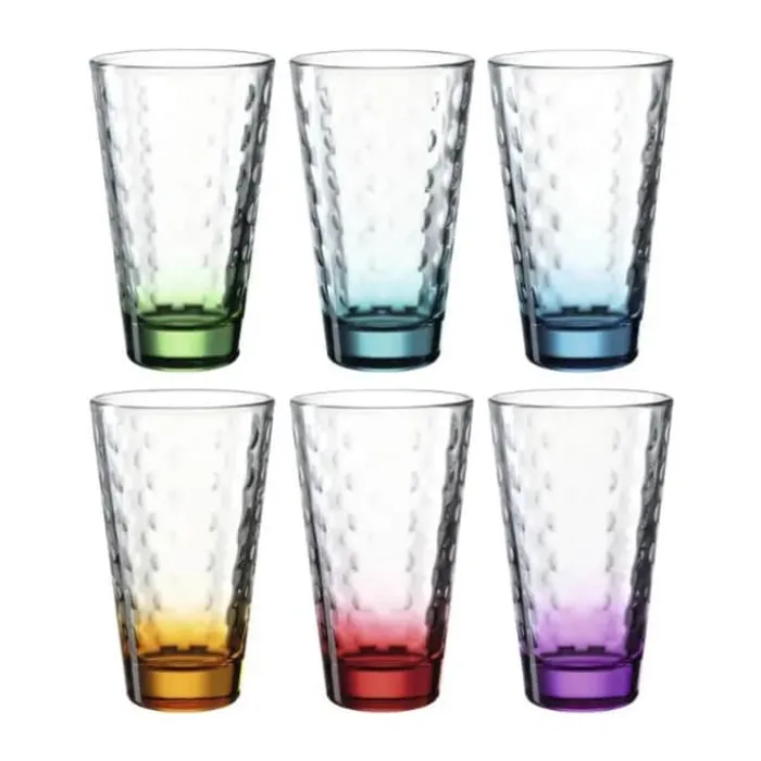 Leonardo Optic Vandglas - 6 stk. 20 cl - Glas - Klar