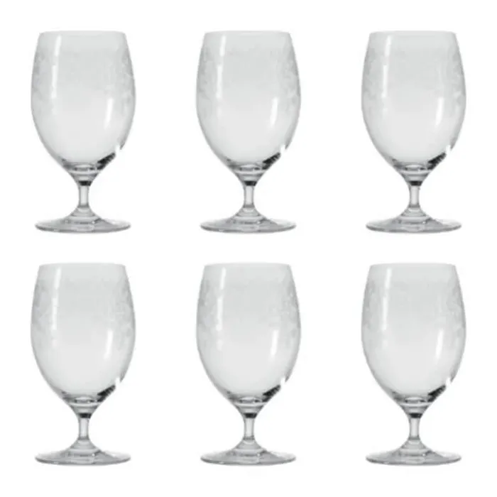 Leonardo Vandglas - 6 stk. 38 cl - Glas - Klar
