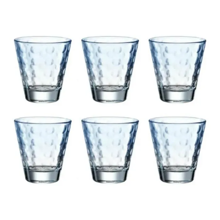 Leonardo Vandglas - 6 stk. 21,5 cl - Glas - Klar/blå