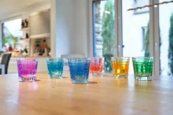 Leonardo Vario Vandglas - 6 dele 25 cl - Glas - Multifarvet