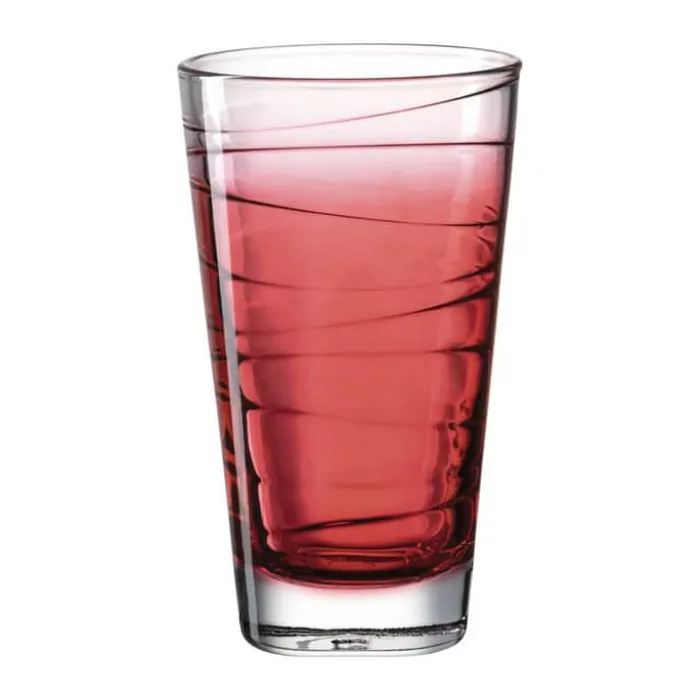 Leonardo Vario Vandglas - 6 stk. 28 cl - Glas - Klar/rød
