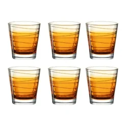 Leonardo Vario Vandglas - 6 stk. 25 cl - Glas - Klar/orange