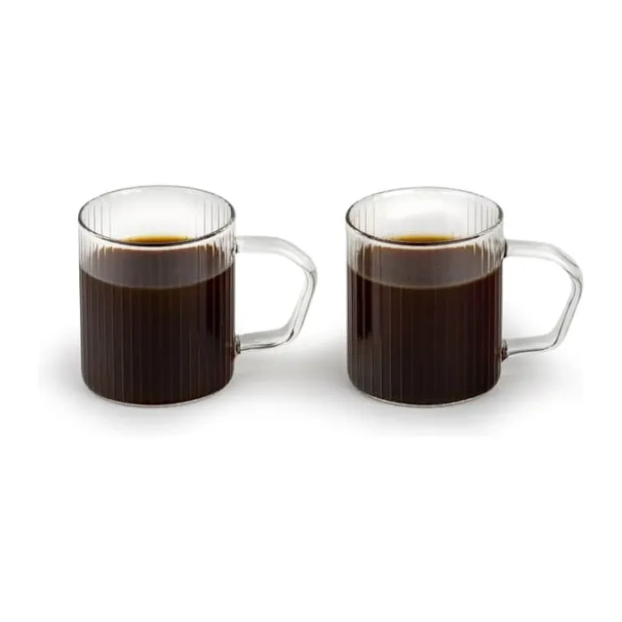Leopold Vienna Arusha Kaffeglas - 2 stk. 200 ml - Glas - Klar
