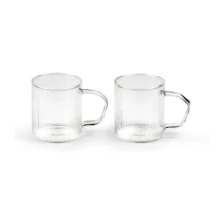 Leopold Vienna Arusha Kaffeglas - 2 stk. 200 ml - Glas - Klar