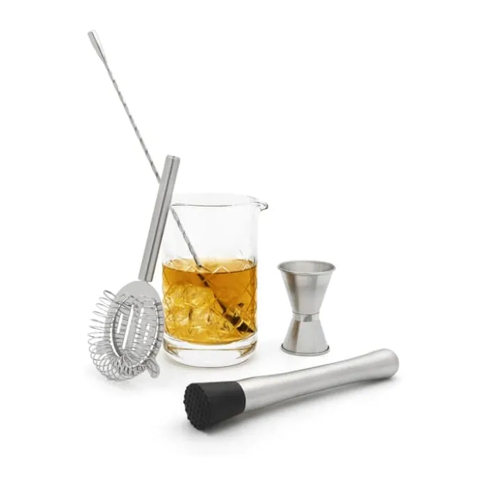 Leopold Vienna Cocktailsæt - 5 dele Rustfrit stål - Sølvfarvet