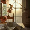 Lexington A Parkside Collection Serviet B 50 x L 50 cm - Bomuld - Beige/hvid