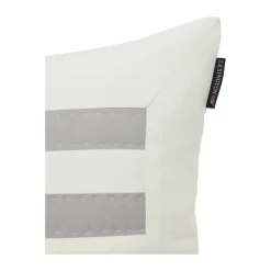 Lexington Arts & Crafts Cotton Twill Pudebetræk H 50 x B 50 cm - Bomuld - Off White/Gray