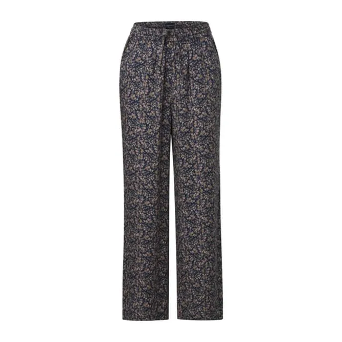 Lexington Comforts of Fall Pyjamassæt - 2 dele XS - Lyocell - Blue Flower