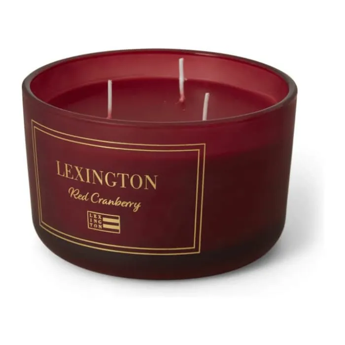 Lexington Holiday Collection 2023 Duftlys Ø 13 cm - Økologisk sojavoks - Red cranberry